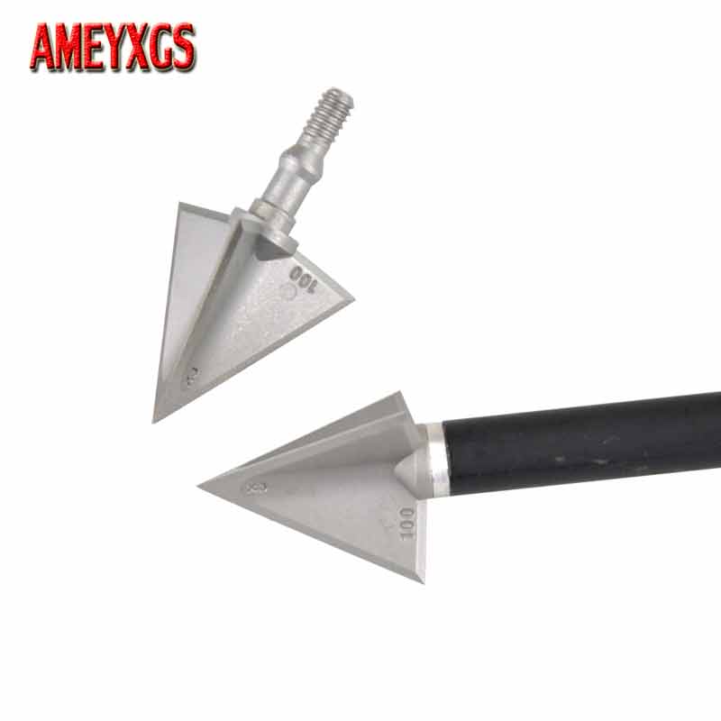 Broadheads 100 Grain 3 Blade Hunting - 6/12pcs Broadhead Arrowhead 100 125 Grain