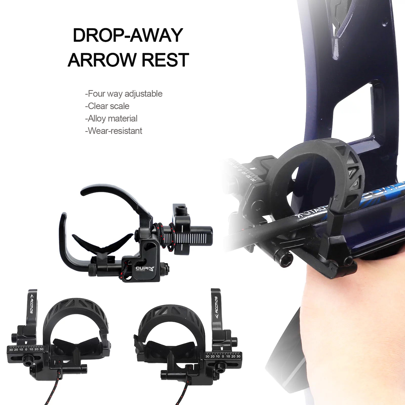 Arrow Rest Drop Away Compound Bow - D3 D6 Adjustable Right/Left Hand Compound
