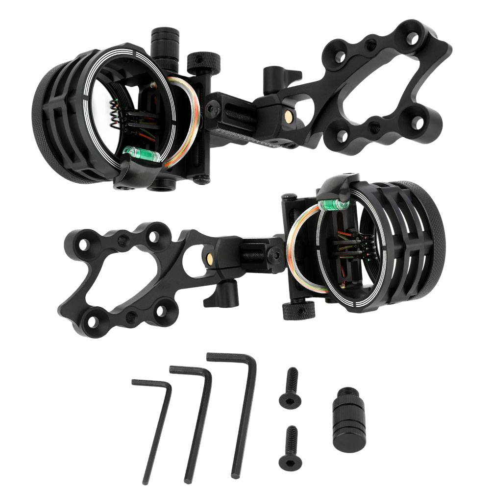 Compound Bow Sight 5 Pin Fiber Optic - Compound Bow Sight 5 Pin 0.019