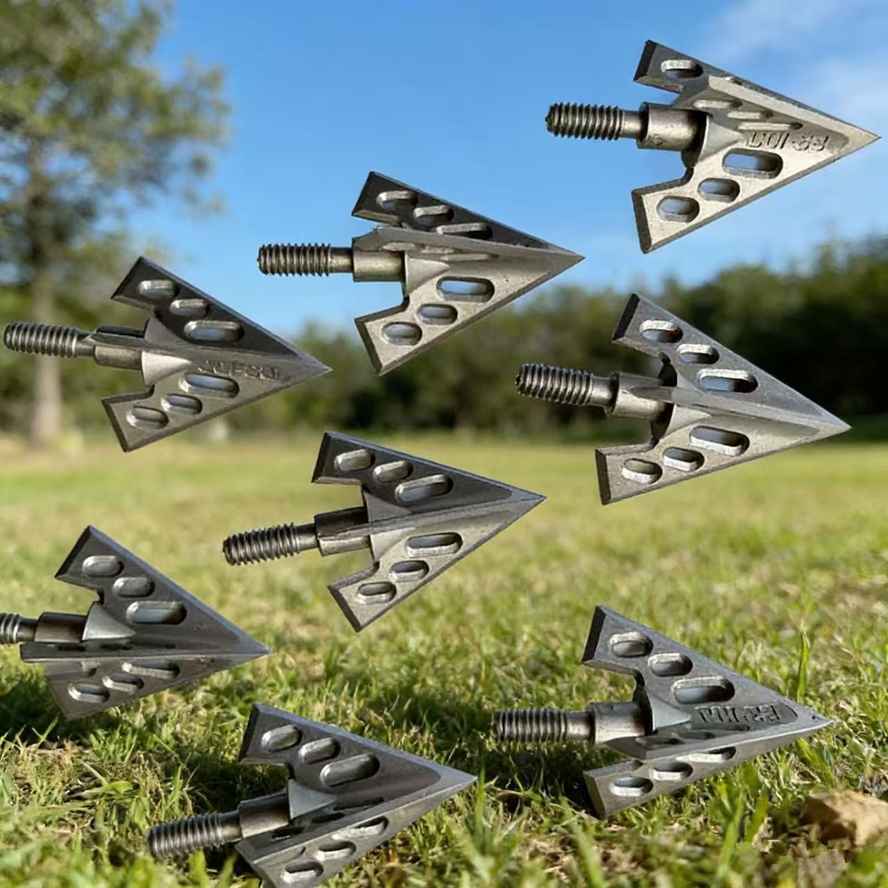 Broadheads 100 Grain 3 Blade Hunting - 6/12 100 Grain Stainless Steel 3