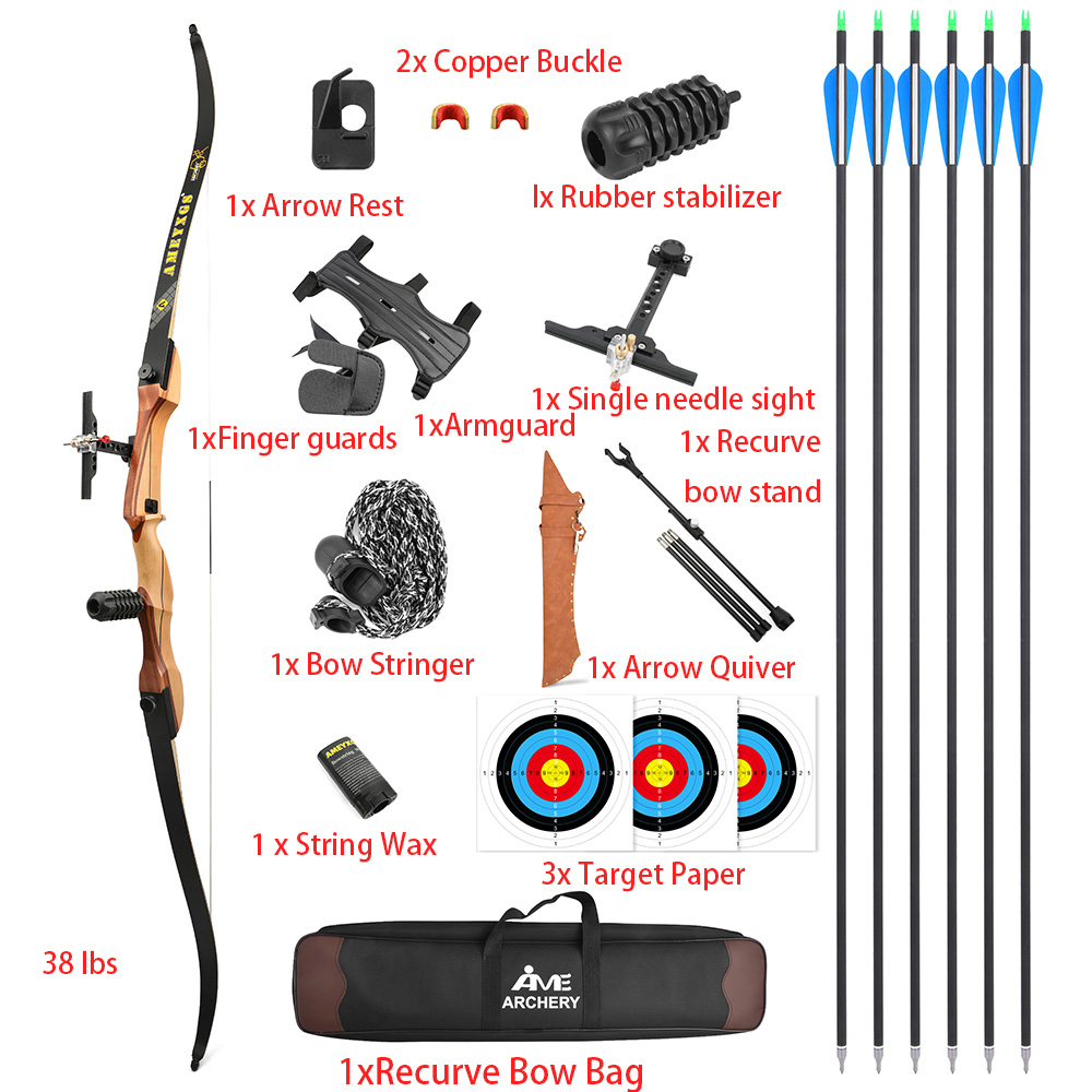 68 Inch Recurve Bow 20-40lbs A - огляд і ціна Recurve Bow Takedown 40 Lbs Target