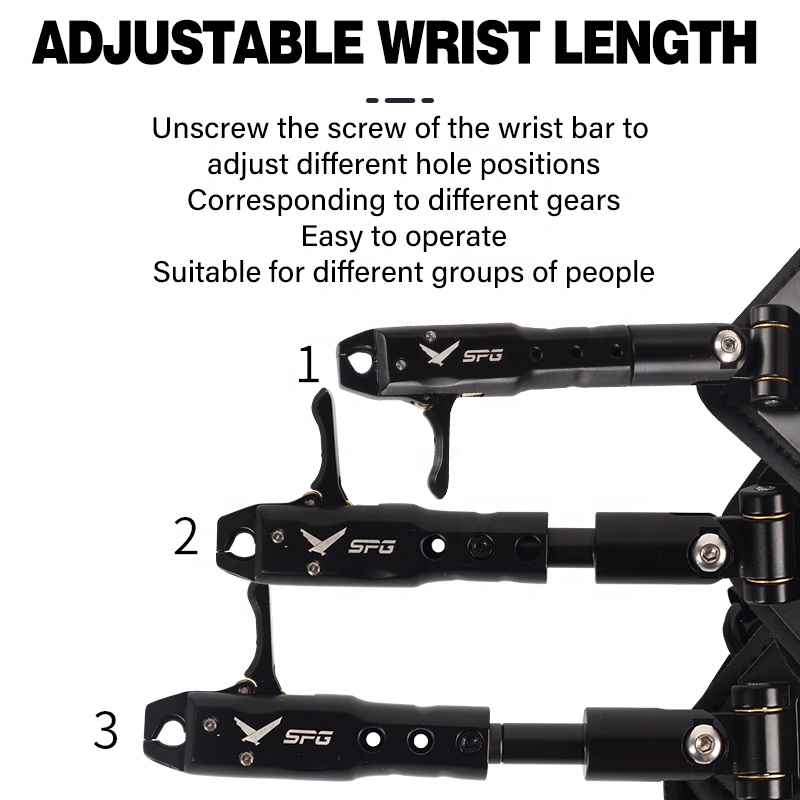 SPG Archery Compound Bow Relea - огляд і ціна Archery Release Aid Caliper Wrist