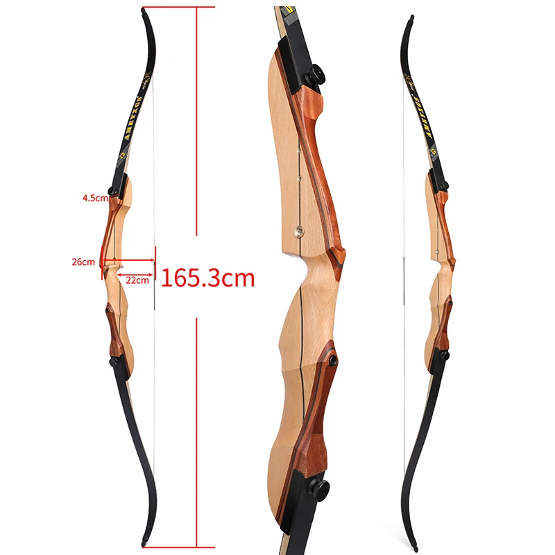Archery 68 Inch Recurve Bow 20 - огляд і ціна Recurve Bow Takedown 40 Lbs Target