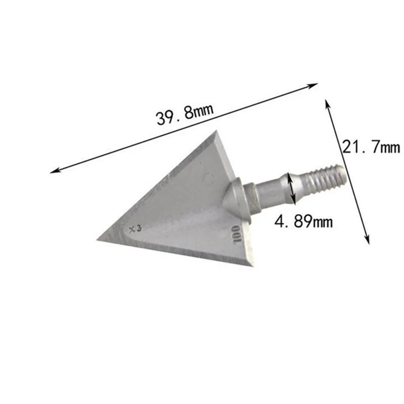 6/12pcs Broadhead Arrowhead 10 - огляд і ціна Broadheads 100 Grain 3 Blade Hunting