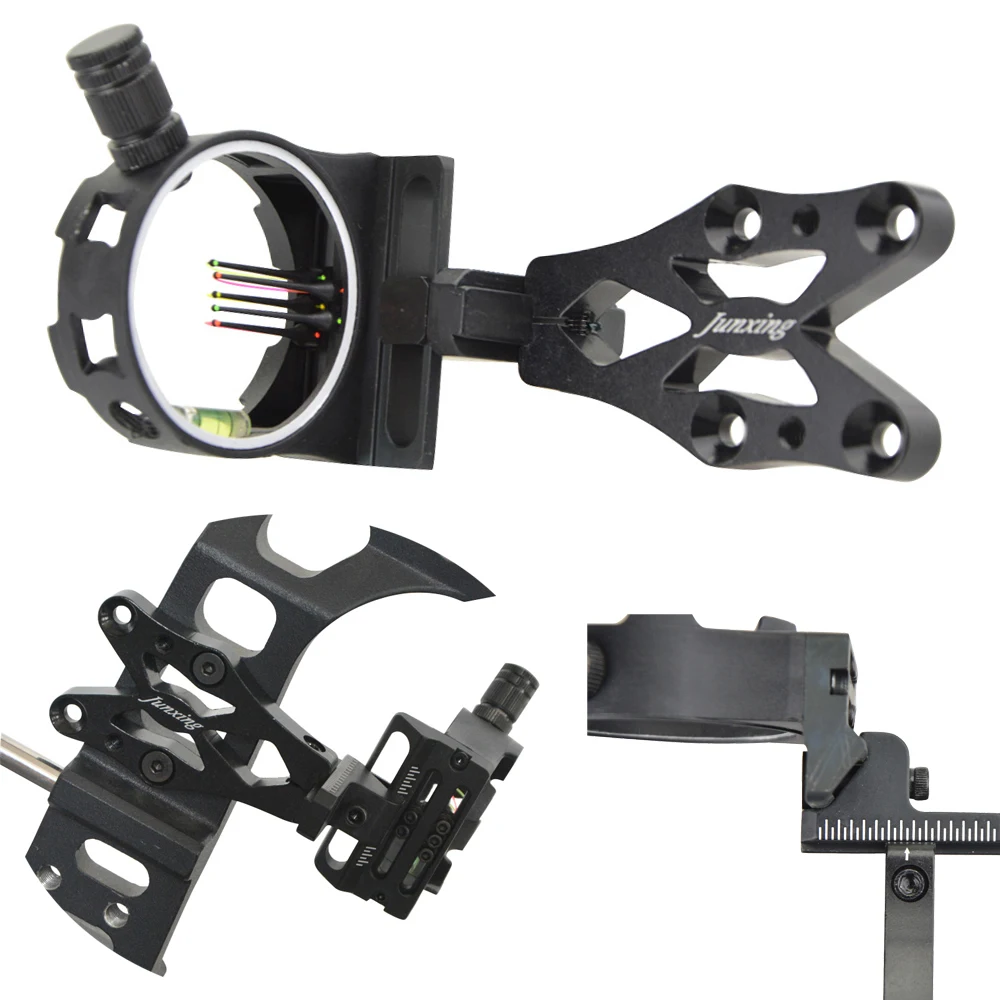 5 Pin Compound Bow Sight CNC A - огляд і ціна Compound Bow Sight 5 Pin Fiber Optic