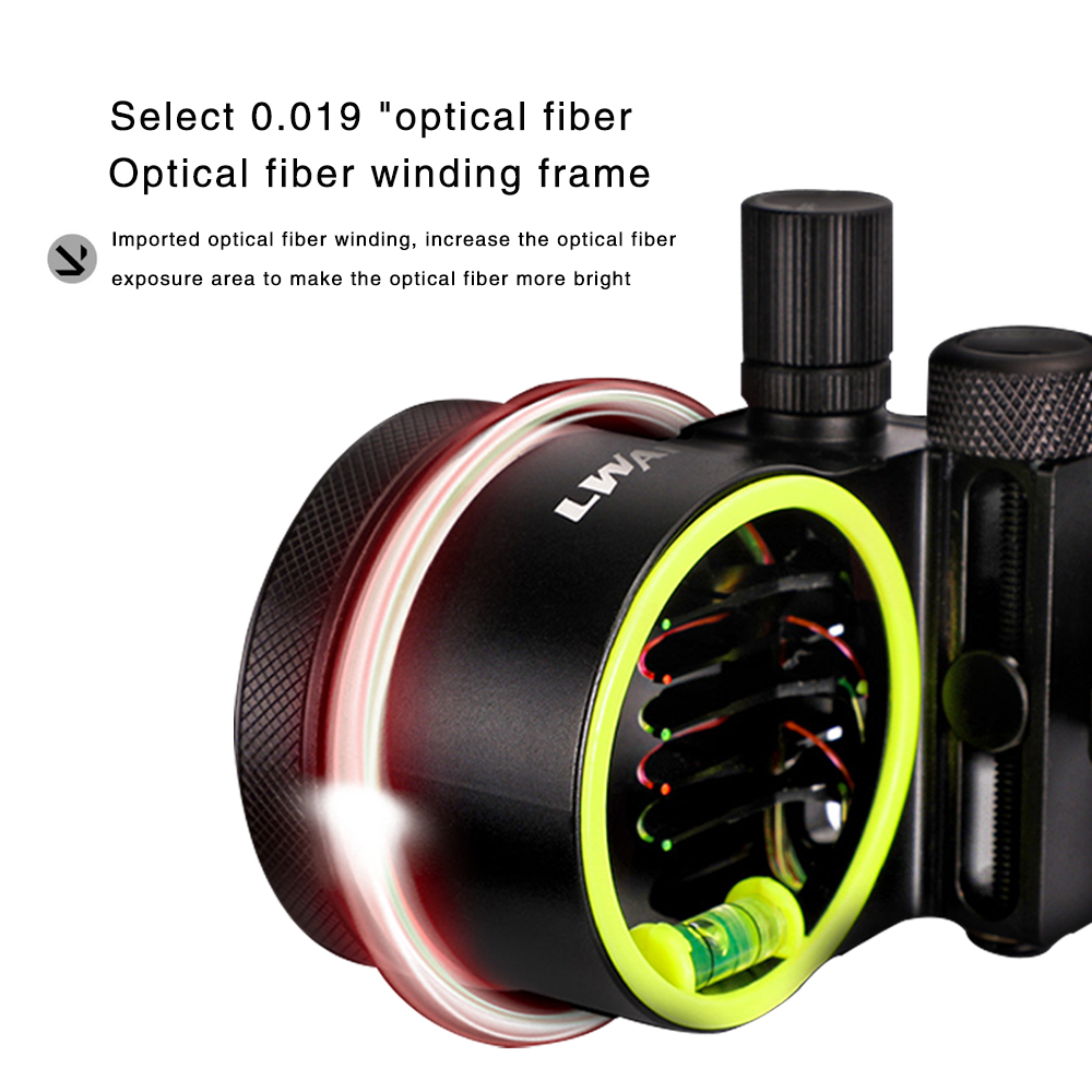 Compound Bow Sight for Hunting - огляд і ціна Compound Bow Sight 5 Pin Fiber Optic