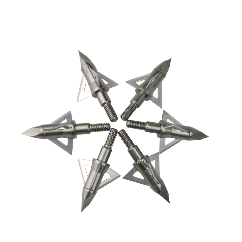12pcs 100 Grain Arrowheads Sta - огляд і ціна Broadheads 100 Grain 3 Blade Hunting
