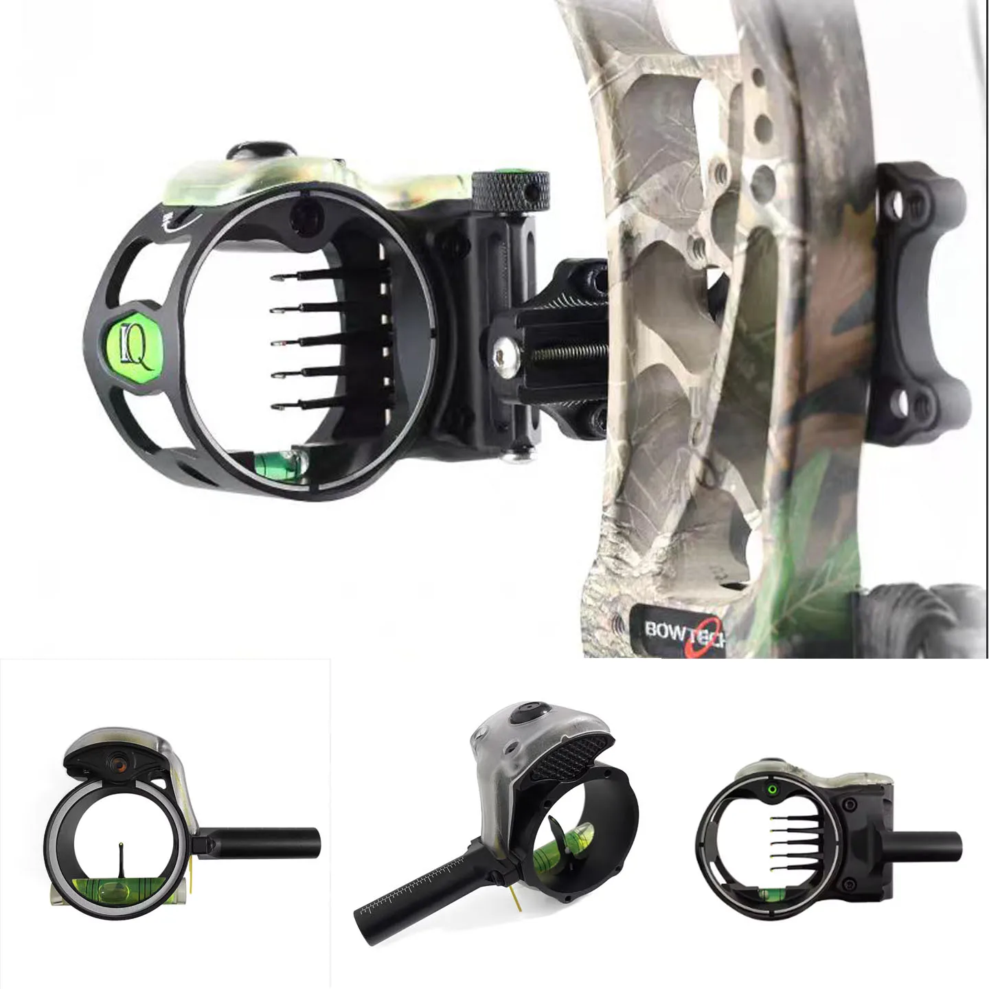 1PC IQ 5-Pin / Single Pin Fibe - огляд і ціна Compound Bow Sight 5 Pin Fiber Optic