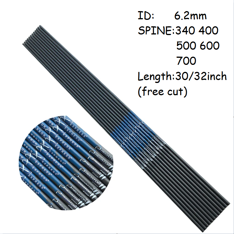 CE Pure Carbon Arrow Shafts ID - огляд і ціна Carbon Arrows 30 Inch Spine 400 500