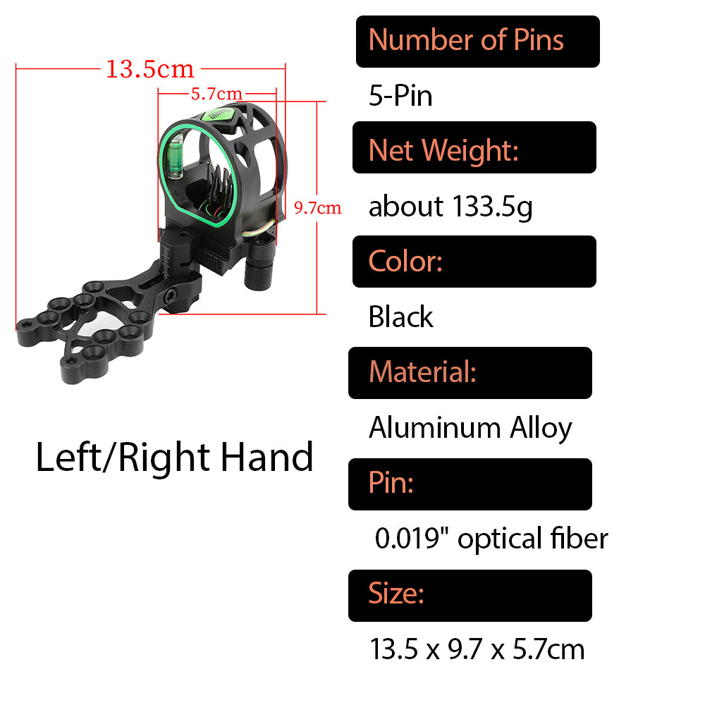 Archery M1 Compound 5 Pin Bow  - огляд і ціна Compound Bow Sight 5 Pin Fiber Optic