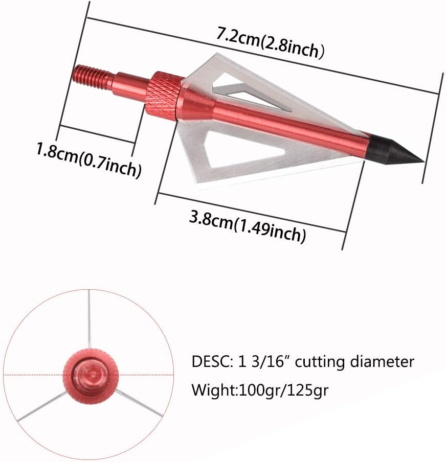 Hunting Broadheads 3 Blades Ar - огляд і ціна Broadheads 100 Grain 3 Blade Hunting