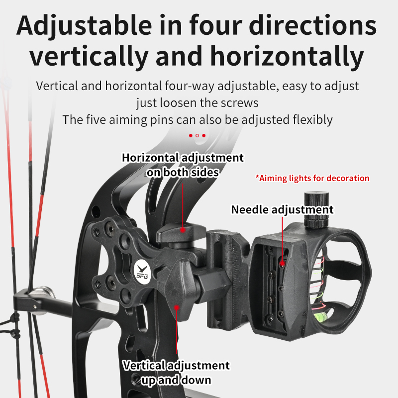 Archery Compound Bow Sight 5 P - огляд і ціна Compound Bow Sight 5 Pin Fiber Optic