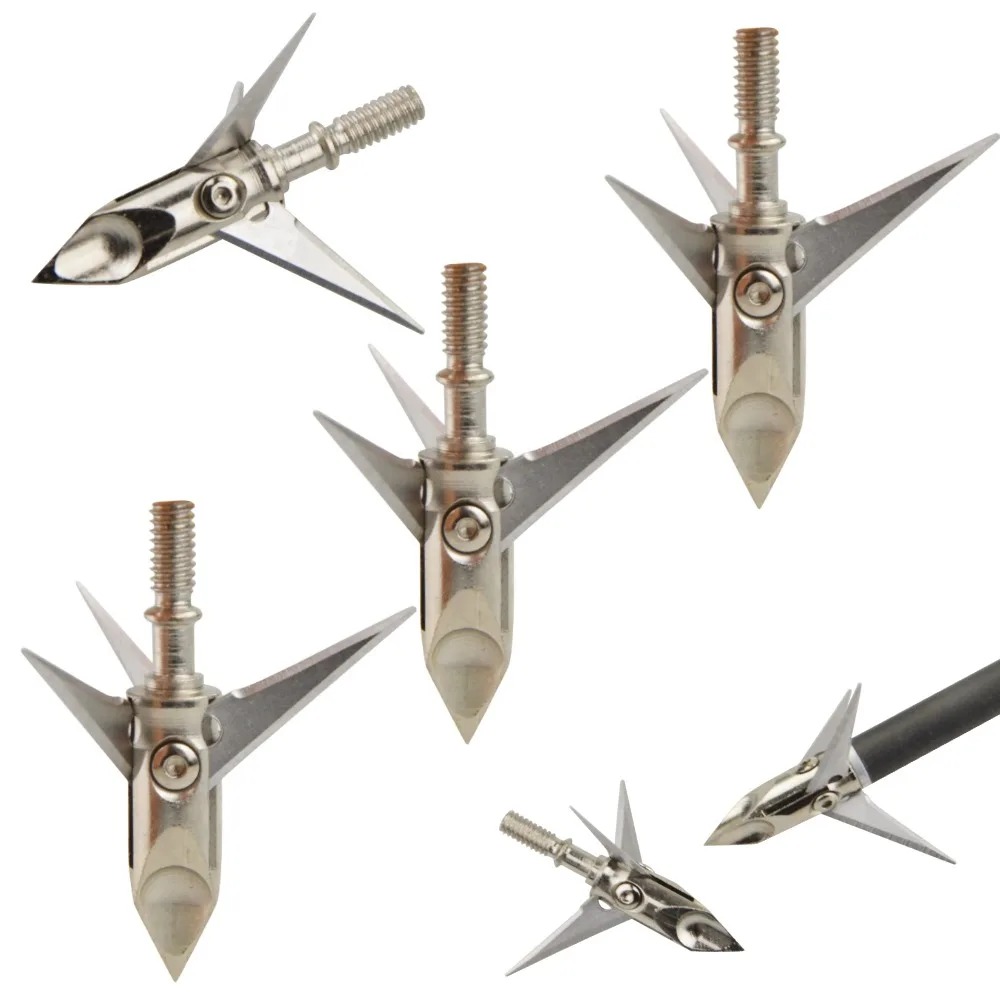 Hunting Arrowheads 12pcs 100 G - огляд і ціна Broadheads 100 Grain 3 Blade Hunting