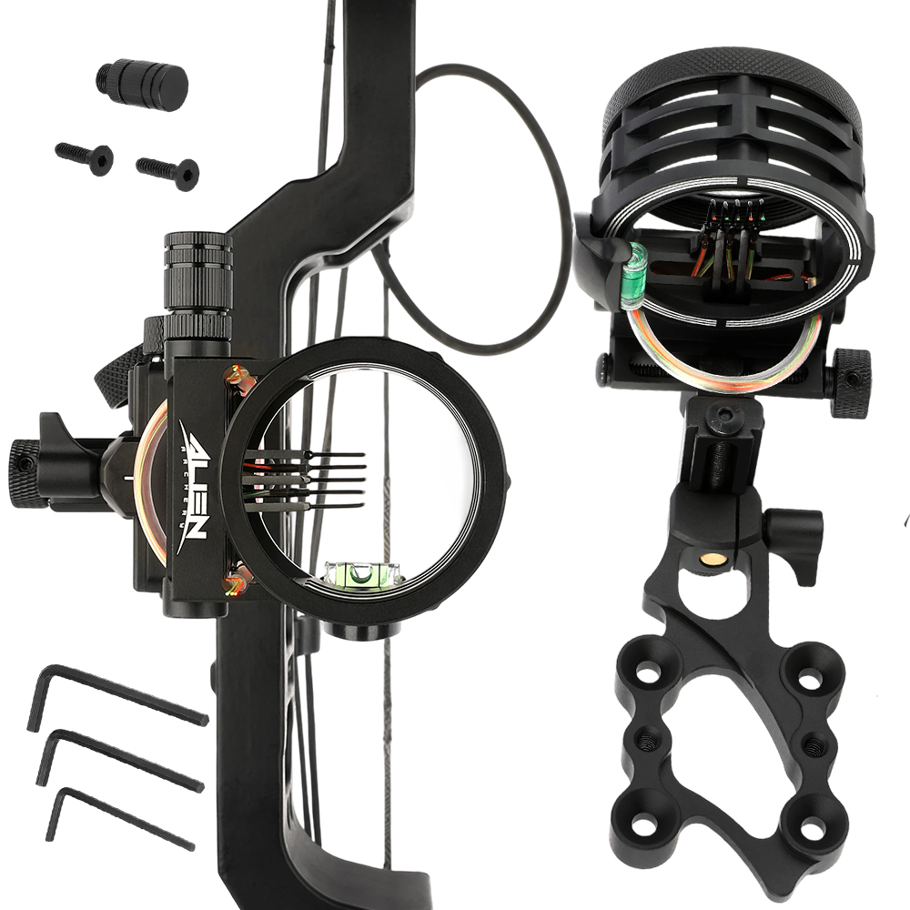 Archery Bow Sight 5-Pin Design - огляд і ціна Compound Bow Sight 5 Pin Fiber Optic