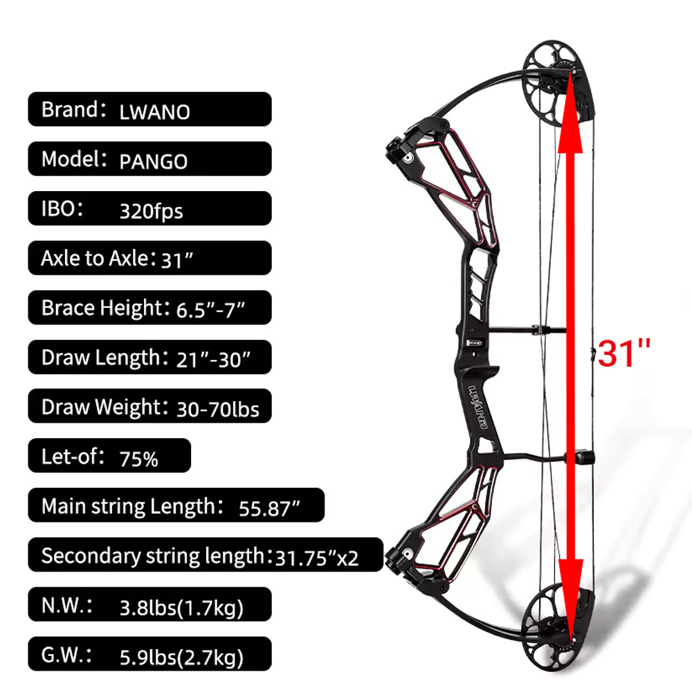 30-70 Lbs Compound Bow Right H - огляд і ціна Compound Bow Hunting 30-70 Lbs