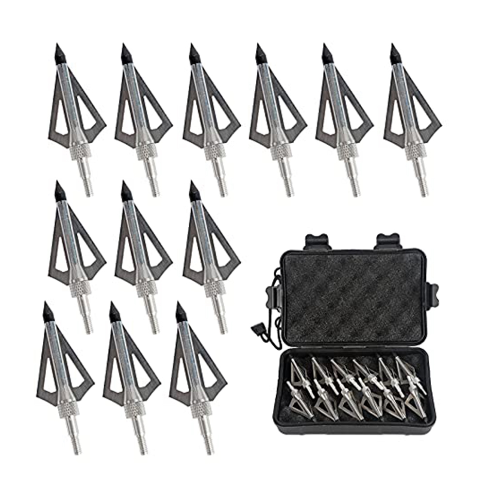 12 Pcs Metal Hunting Archery B - огляд і ціна Broadheads 100 Grain 3 Blade Hunting