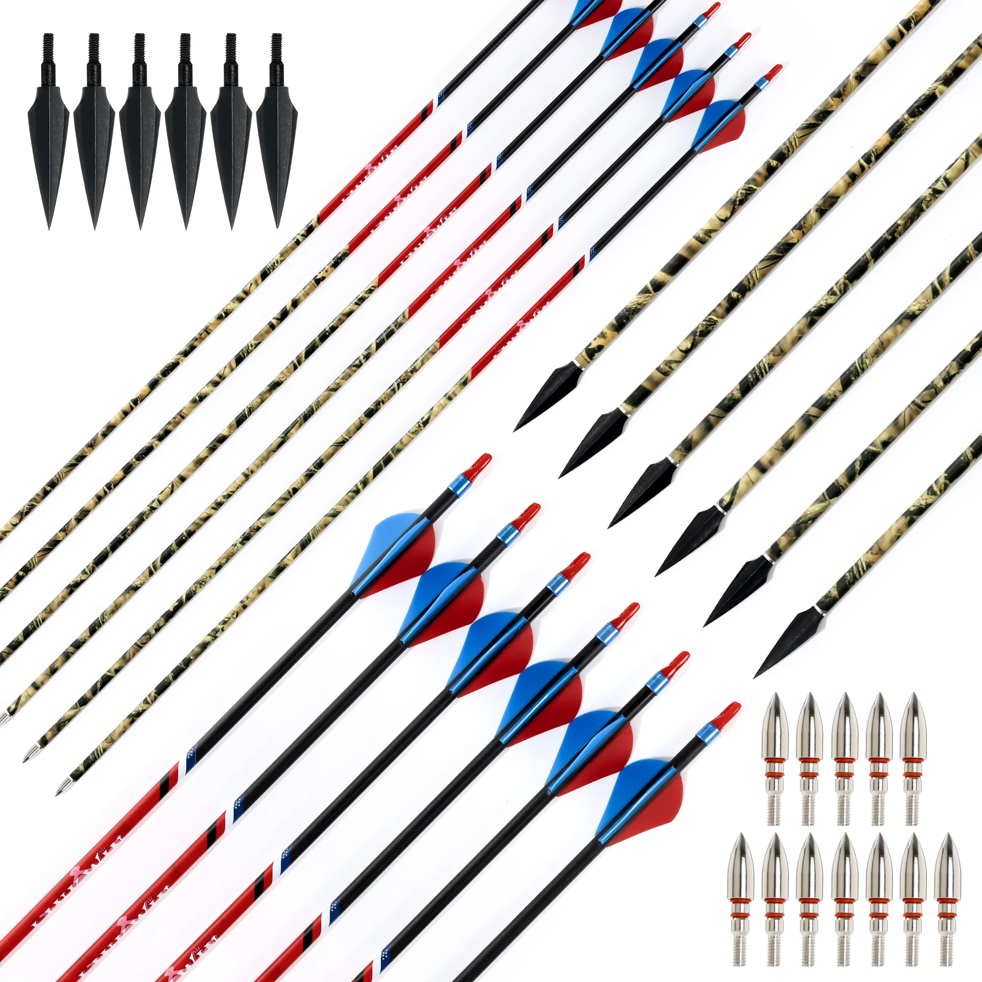 Linkboy Archery ID6.2MM Carbon - огляд і ціна Carbon Arrows 30 Inch Spine 400 500