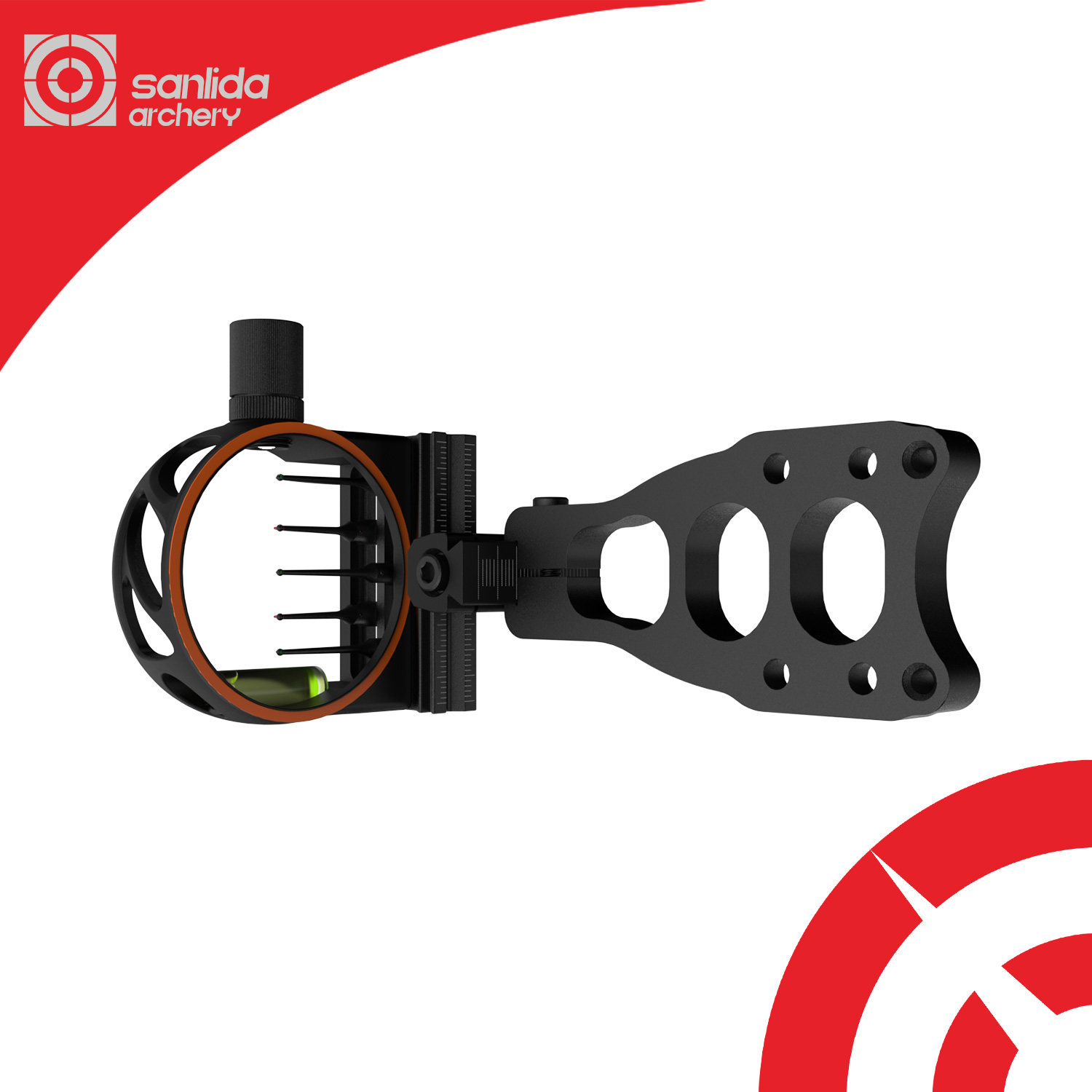 Sanlida Dragon 9 Compound Bow  - огляд і ціна Compound Bow Sight 5 Pin Fiber Optic