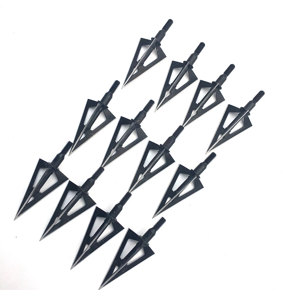 3/6/12/24/60pc 100 Grain Arrow - огляд і ціна Broadheads 100 Grain 3 Blade Hunting