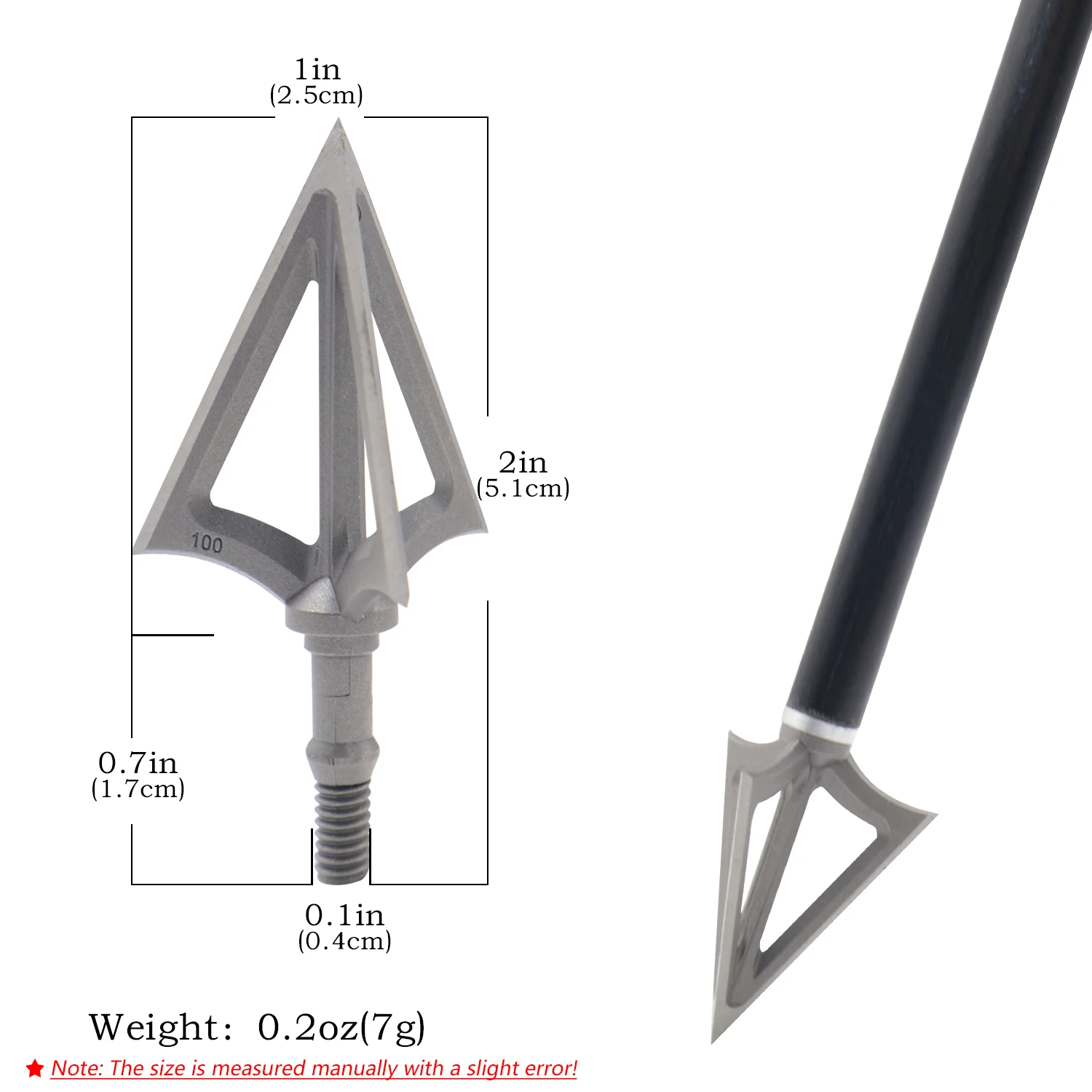 One Piece 3 Blade Fixed Broadh - огляд і ціна Broadheads 100 Grain 3 Blade Hunting