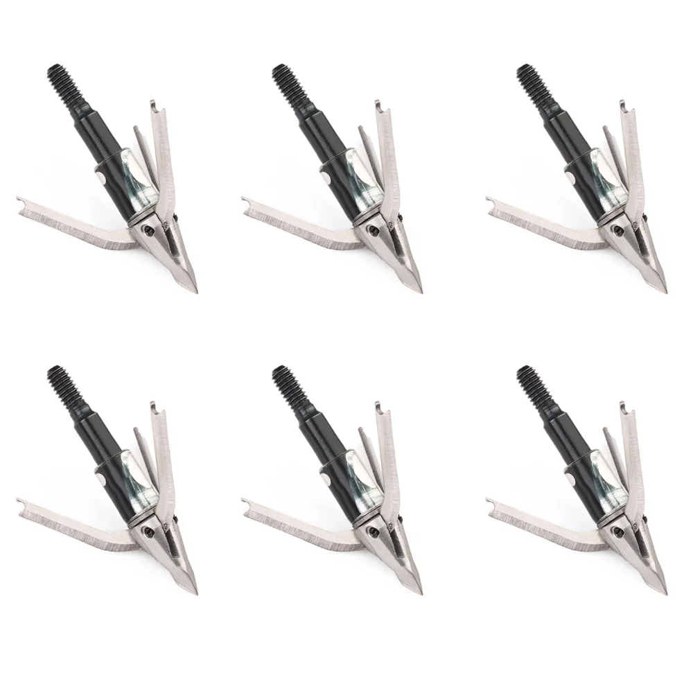 Archery 3/6pcs Rotational Meat - огляд і ціна Broadheads 100 Grain 3 Blade Hunting