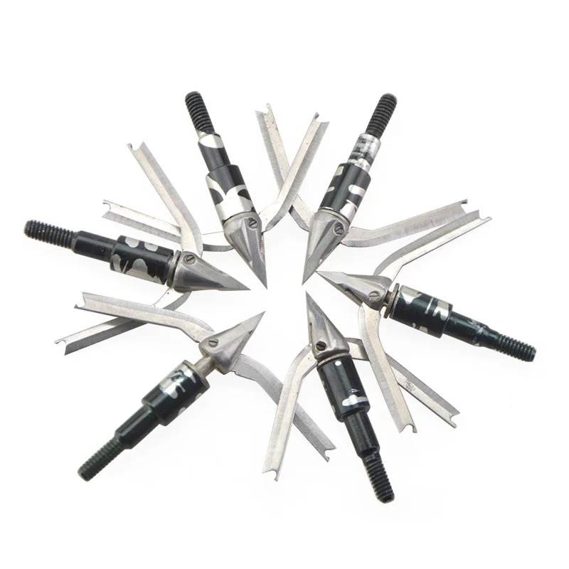 Archery 3/6pcs Rotational Meat - огляд і ціна Broadheads 100 Grain 3 Blade Hunting