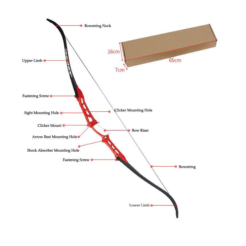 JUNXING  Competition Takedown  - огляд і ціна Recurve Bow Takedown 40 Lbs Target