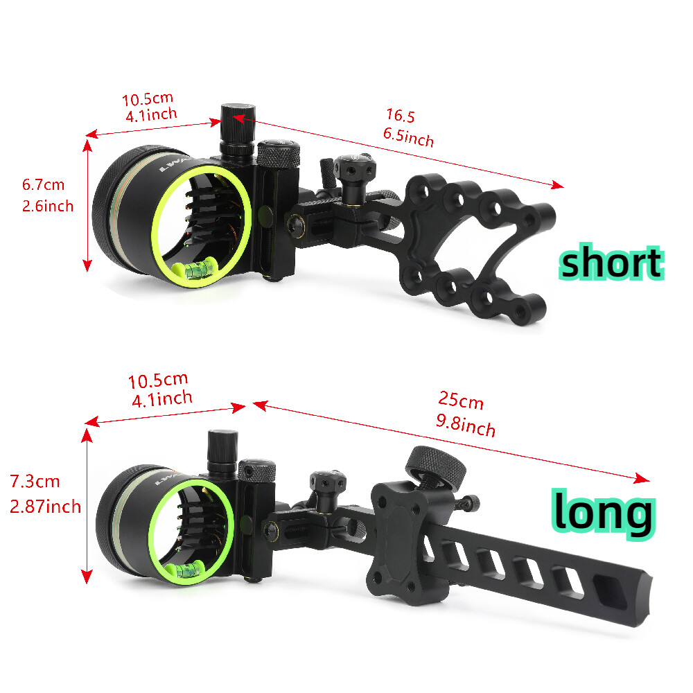 Archery Adjustable 0.019'' Fib - огляд і ціна Compound Bow Sight 5 Pin Fiber Optic